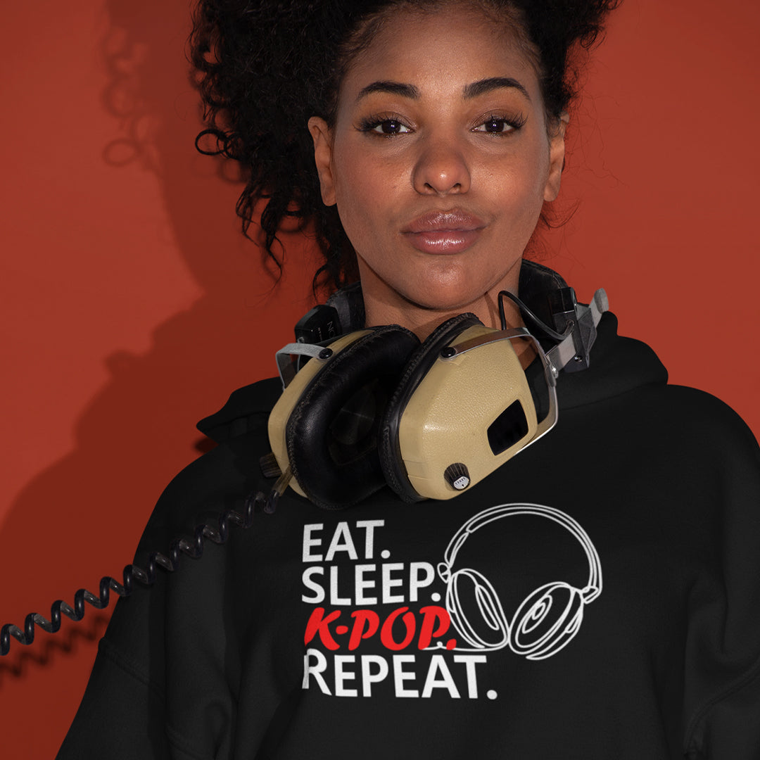 EAT. SLEEP. K-POP. REPEAT. Unisex Heavy Blend Hoodie