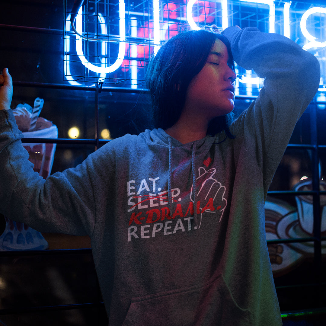 EAT. NO SLEEP. K-DRAMA. REPEAT. Unisex Hoodie