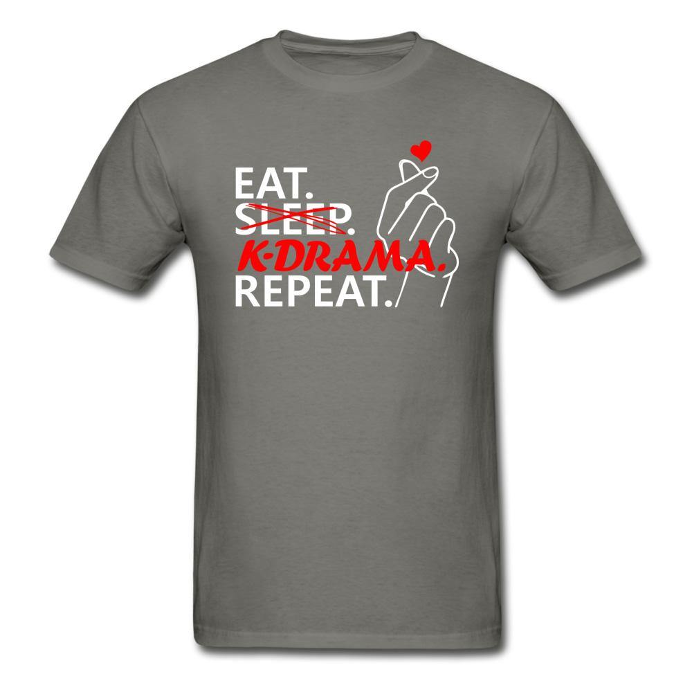 EAT. NO SLEEP. K-DRAMA. REPEAT.- Unisex Ultra Cotton T-Shirt - Hot Like Kimchi