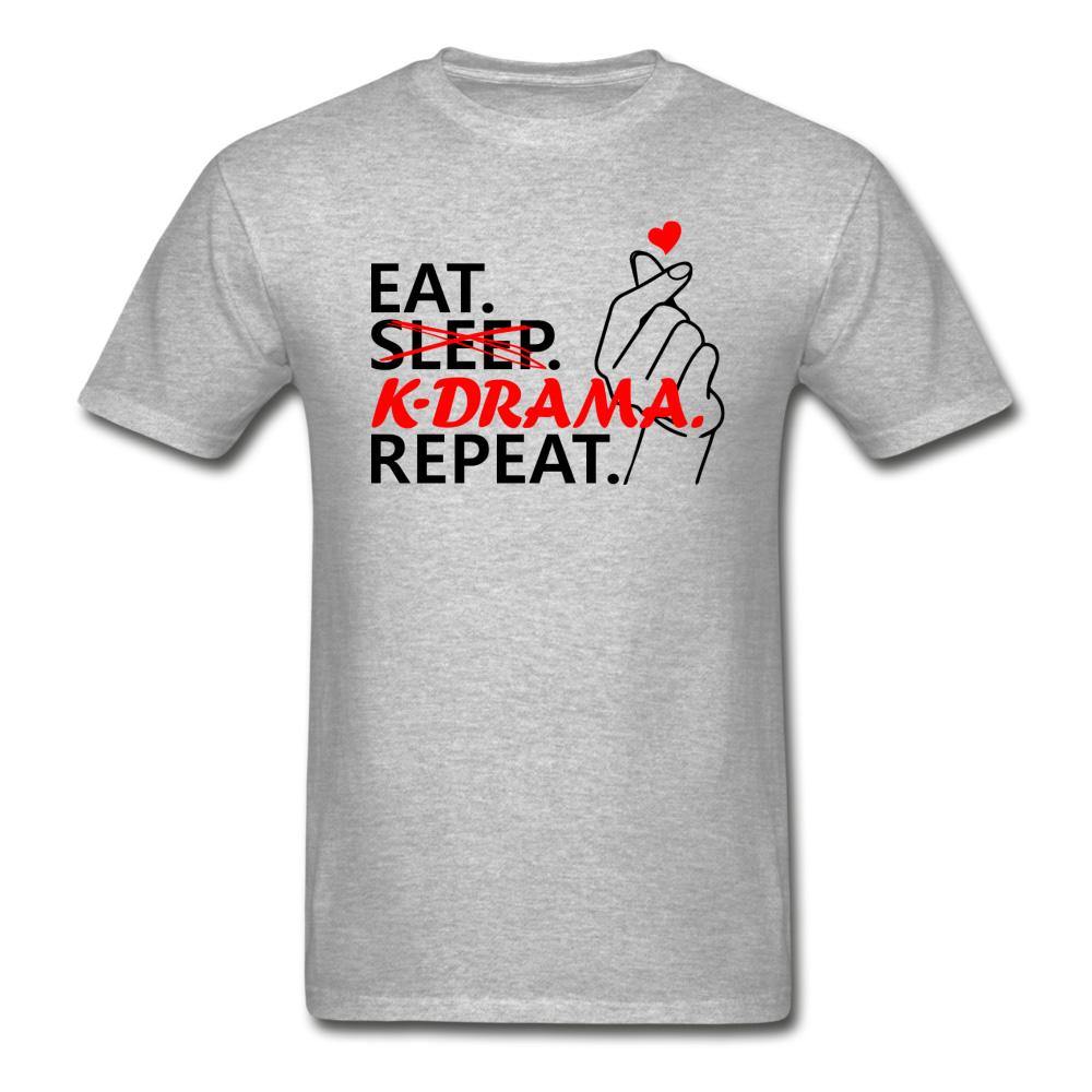 EAT. NO SLEEP. K-DRAMA. REPEAT.- Unisex Ultra Cotton T-Shirt - Hot Like Kimchi
