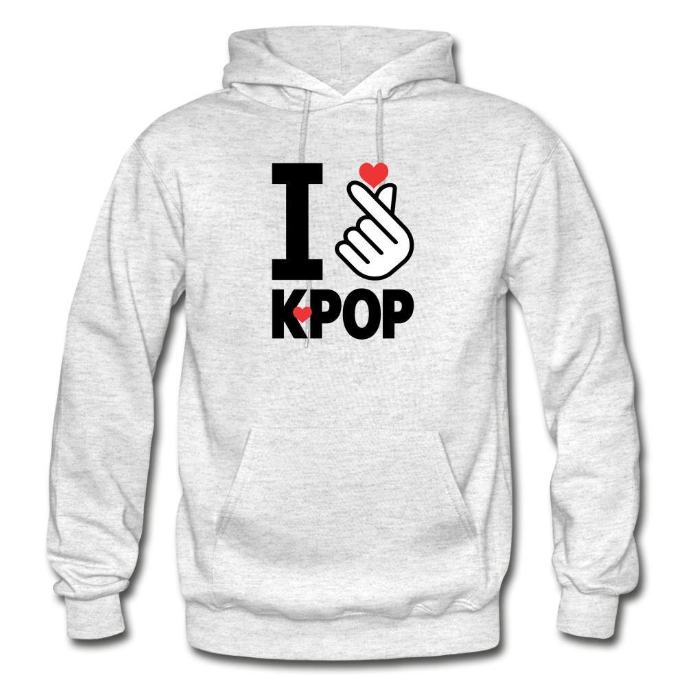 I Finger Heart K-POP Light Unisex Hoodie - Hot Like Kimchi