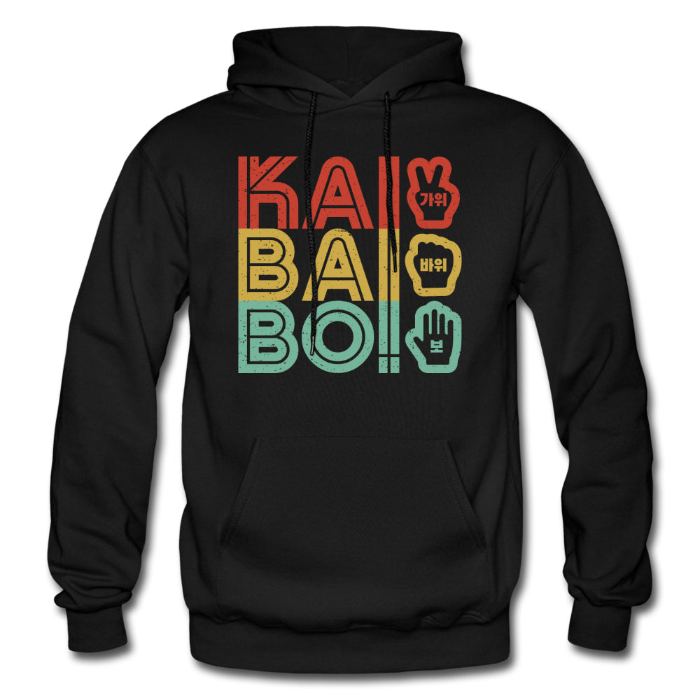 Korean "KAI BAI BO!" (Rock Paper Scissors) Retro Unisex Hoodie