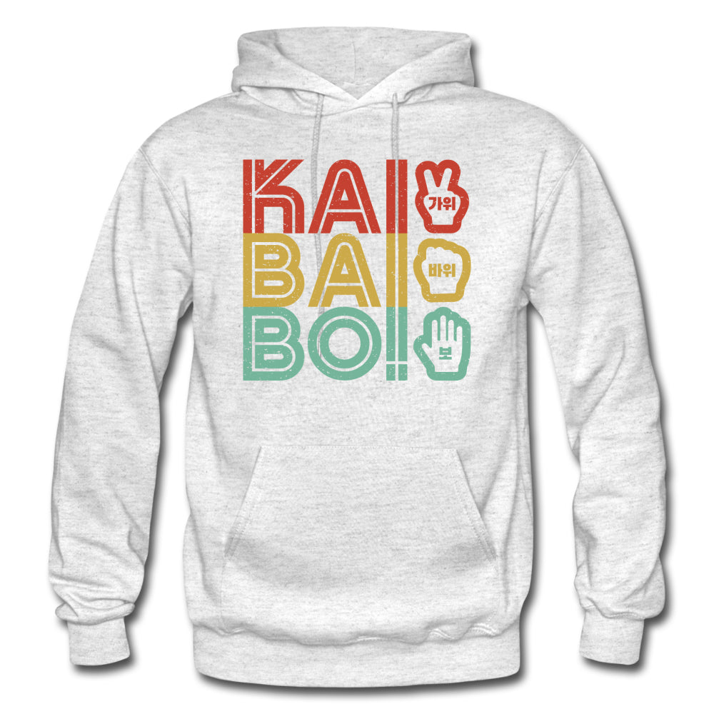 Korean "KAI BAI BO!" (Rock Paper Scissors) Retro Unisex Hoodie