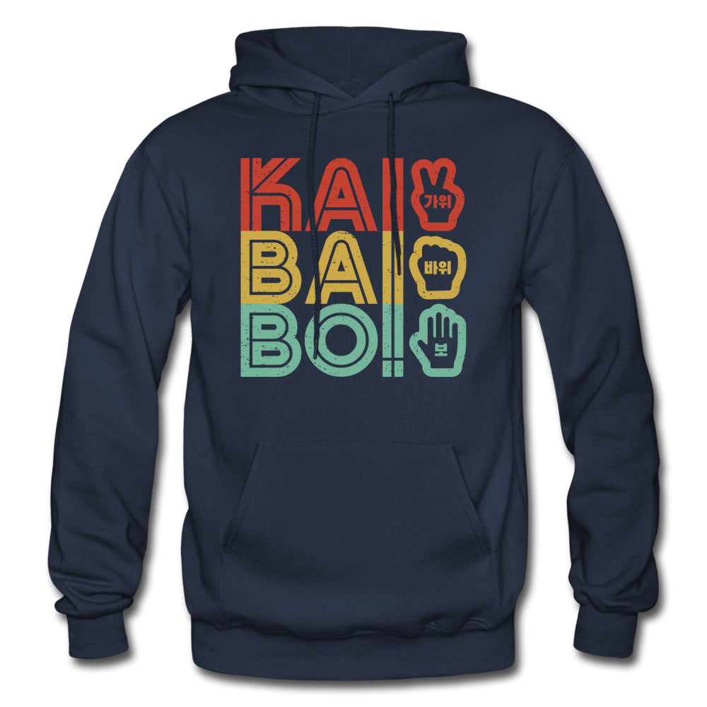 Korean "KAI BAI BO!" (Rock Paper Scissors) Retro Unisex Hoodie