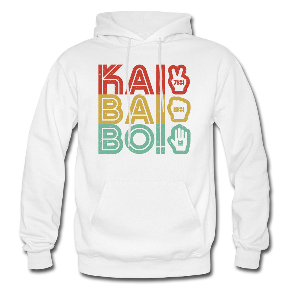Korean "KAI BAI BO!" (Rock Paper Scissors) Retro Unisex Hoodie