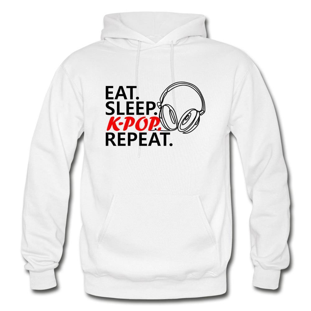 EAT. SLEEP. K-POP. REPEAT. Unisex Heavy Blend Hoodie - Hot Like Kimchi