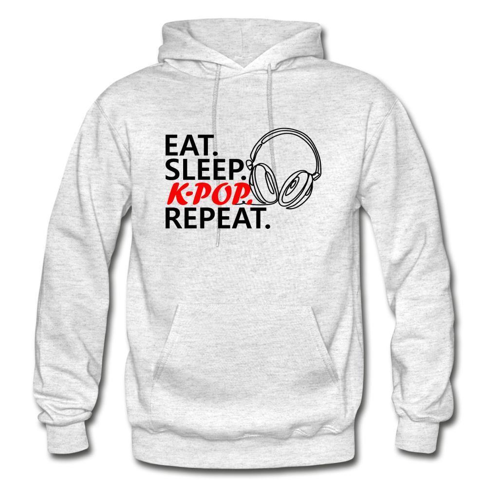 EAT. SLEEP. K-POP. REPEAT. Unisex Heavy Blend Hoodie - Hot Like Kimchi