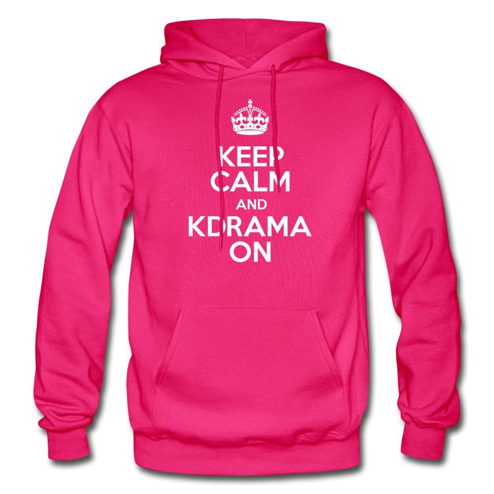 KEEP CALM AND KDRAMA ON Unisex Hoodie - Hot Like Kimchi
