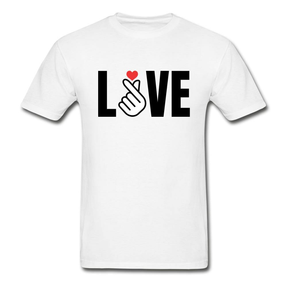 LOVE with Finger Heart- Light Unisex Ultra Cotton T-Shirt - Hot Like Kimchi