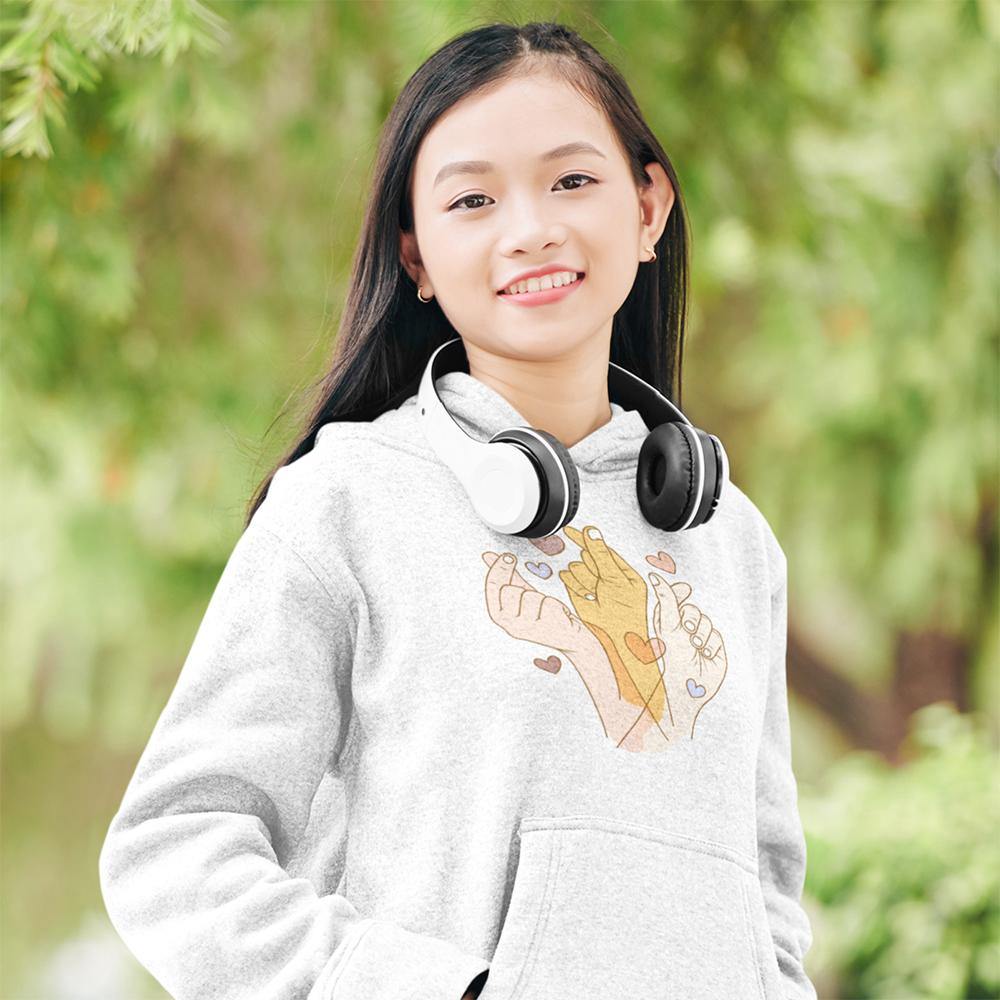 Trio of Finger Hearts Unisex Hoodie - Hot Like Kimchi