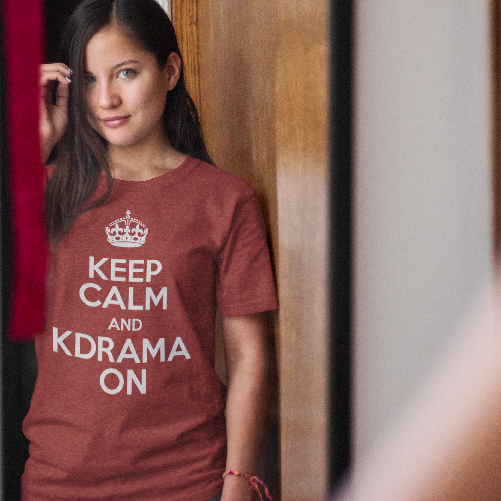 KEEP CALM AND KDRAMA ON- Unisex Tri-Blend T-Shirt - Hot Like Kimchi