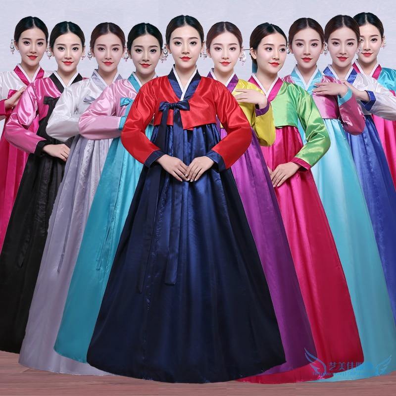 Women's Multicolor Traditional Hanbok Dress - Hot Like Kimchi
