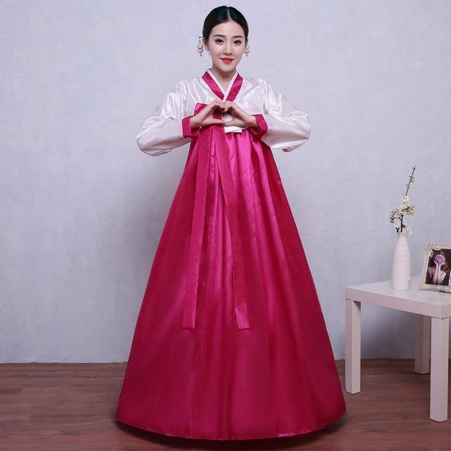 Women's Multicolor Traditional Hanbok Dress - Hot Like Kimchi
