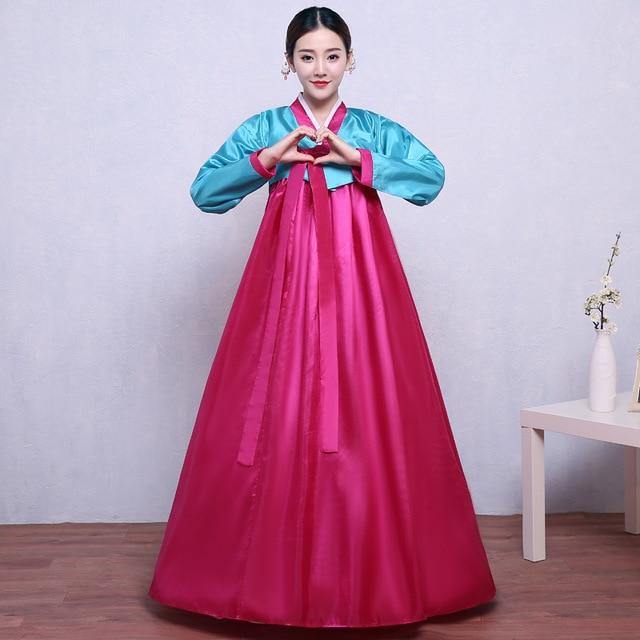 Women's Multicolor Traditional Hanbok Dress - Hot Like Kimchi