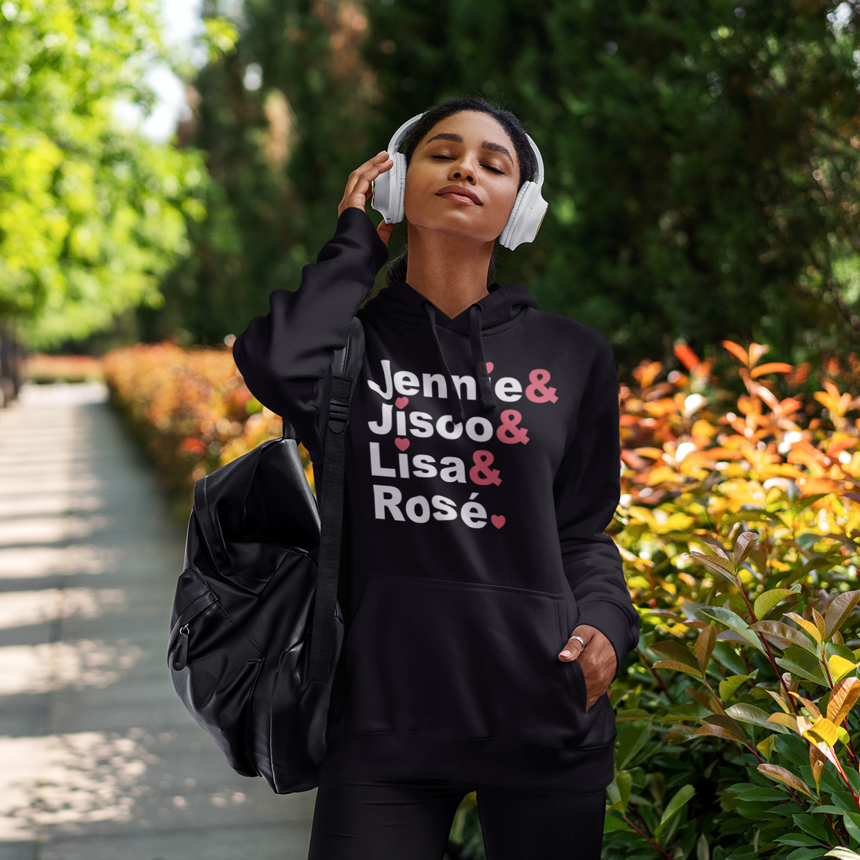 K-Pop BlackPink Member Name List Unisex Hoodie