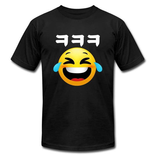 Emoji Laughing in Korean Hangul ㅋㅋㅋ (kekeke)-Unisex Jersey T-Shirt - Hot Like Kimchi