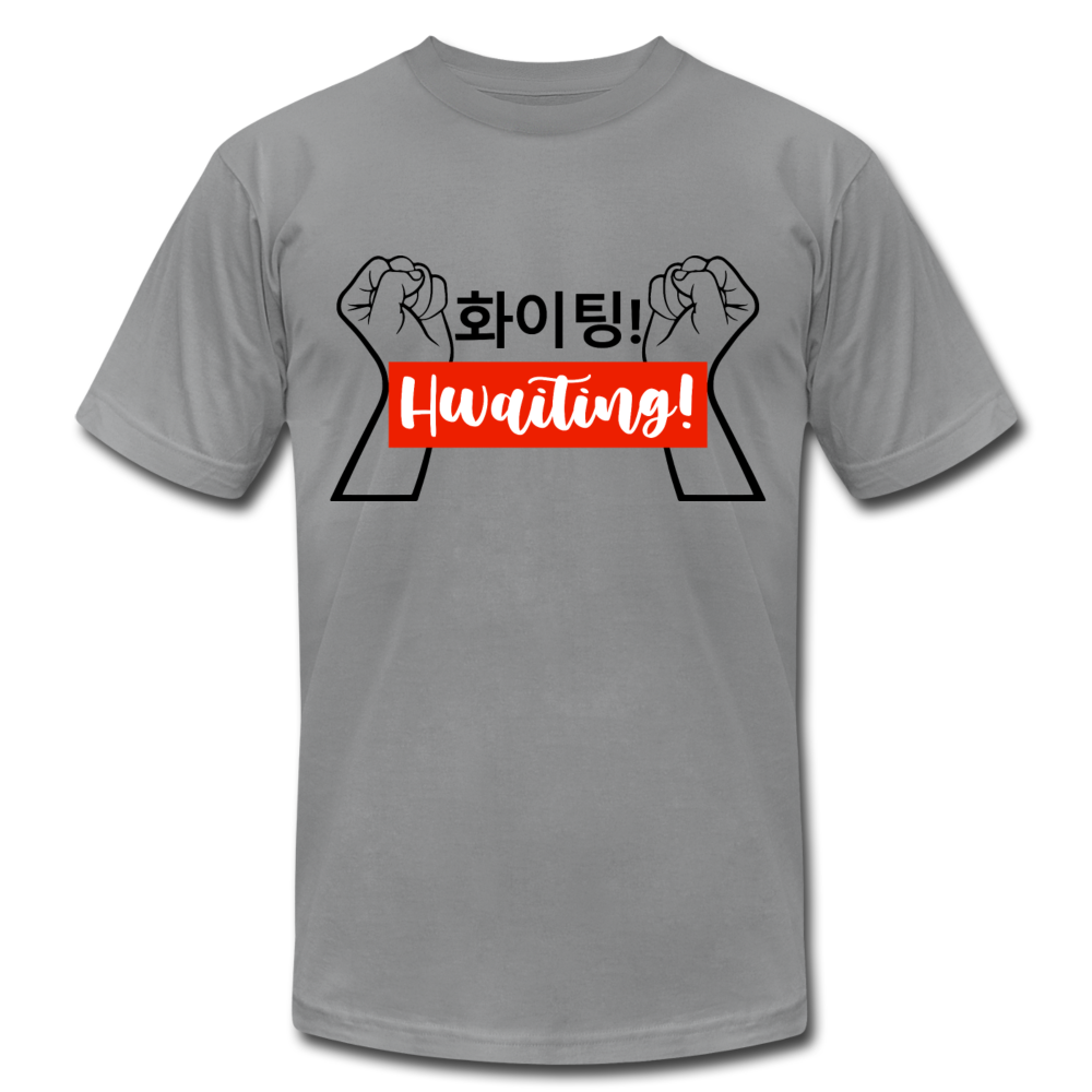 Korean Hangul 화이팅! Hwaiting! Fists- Light Unisex Jersey T-Shirt - Hot Like Kimchi