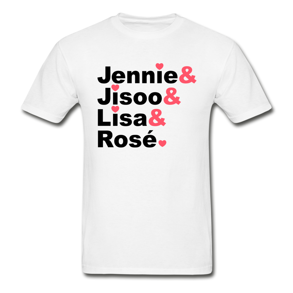 K-Pop BlackPink Member Name List- Unisex Ultra Cotton T-Shirt (LT) - Hot Like Kimchi