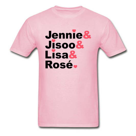 K-Pop BlackPink Member Name List- Unisex Ultra Cotton T-Shirt (LT) - Hot Like Kimchi