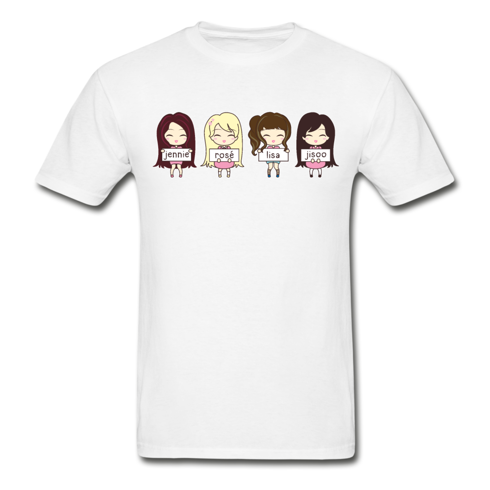 K-Pop BlackPink Cute Jennie Rosé Lisa and Jisoo- Unisex Ultra Cotton T-Shirt - Hot Like Kimchi