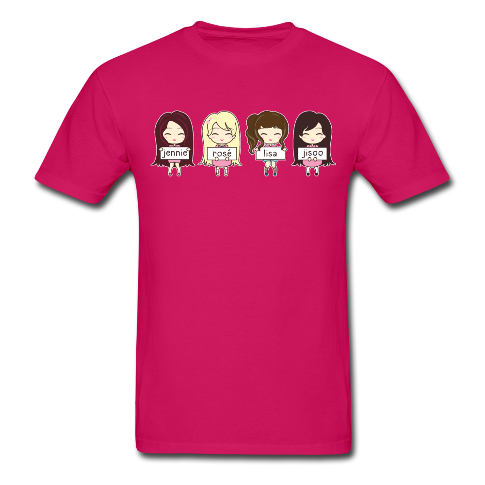 K-Pop BlackPink Cute Jennie Rosé Lisa and Jisoo- Unisex Ultra Cotton T-Shirt - Hot Like Kimchi