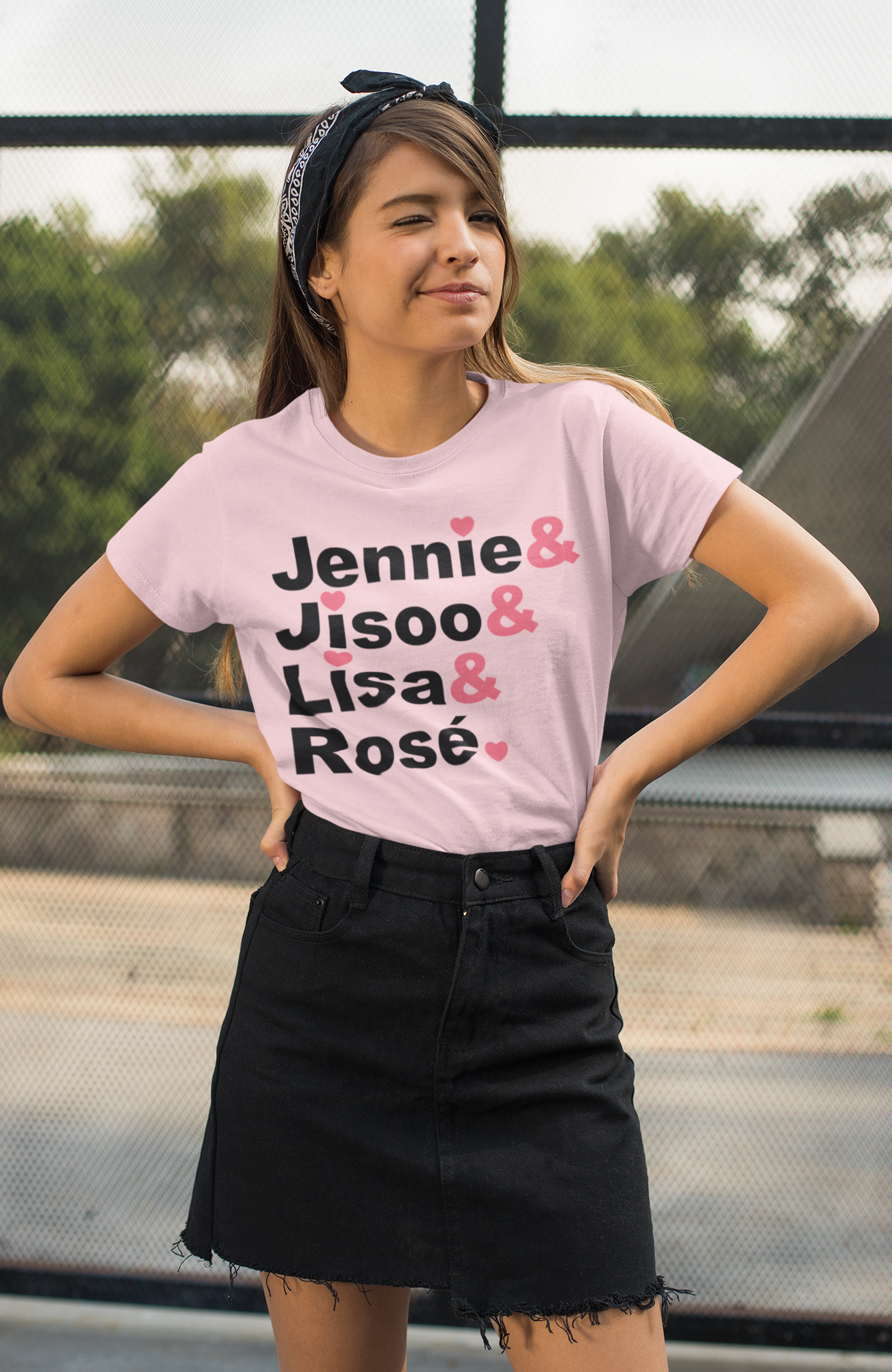 K-Pop BlackPink Member Name List- Unisex Ultra Cotton T-Shirt (LT) - Hot Like Kimchi