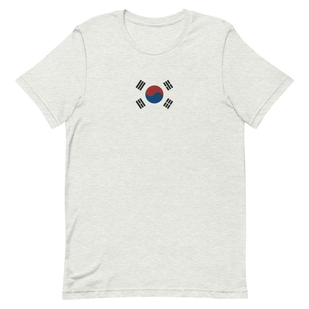 Embroidered South Korean Flag- Unisex T-Shirt