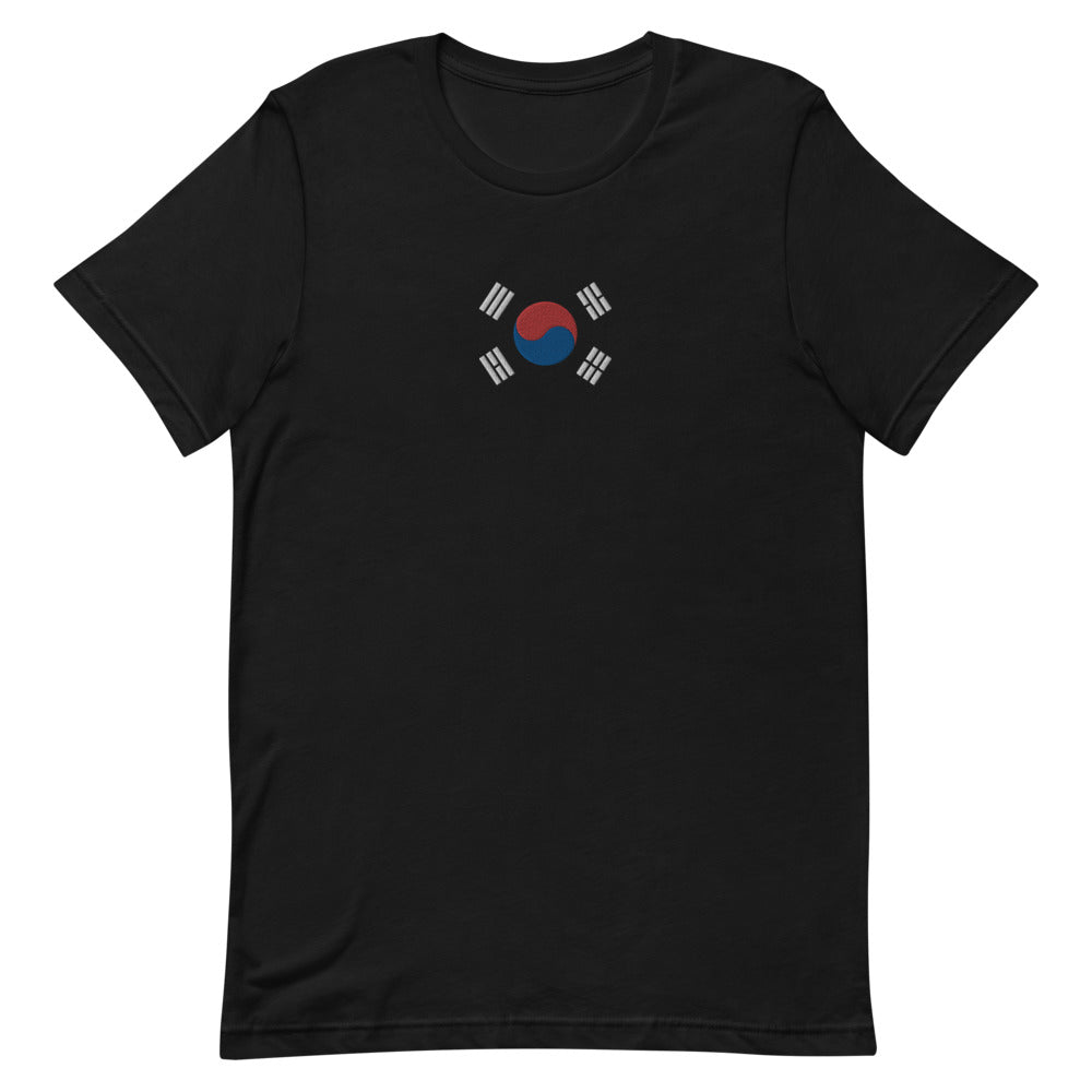Embroidered South Korean Flag- Unisex T-Shirt