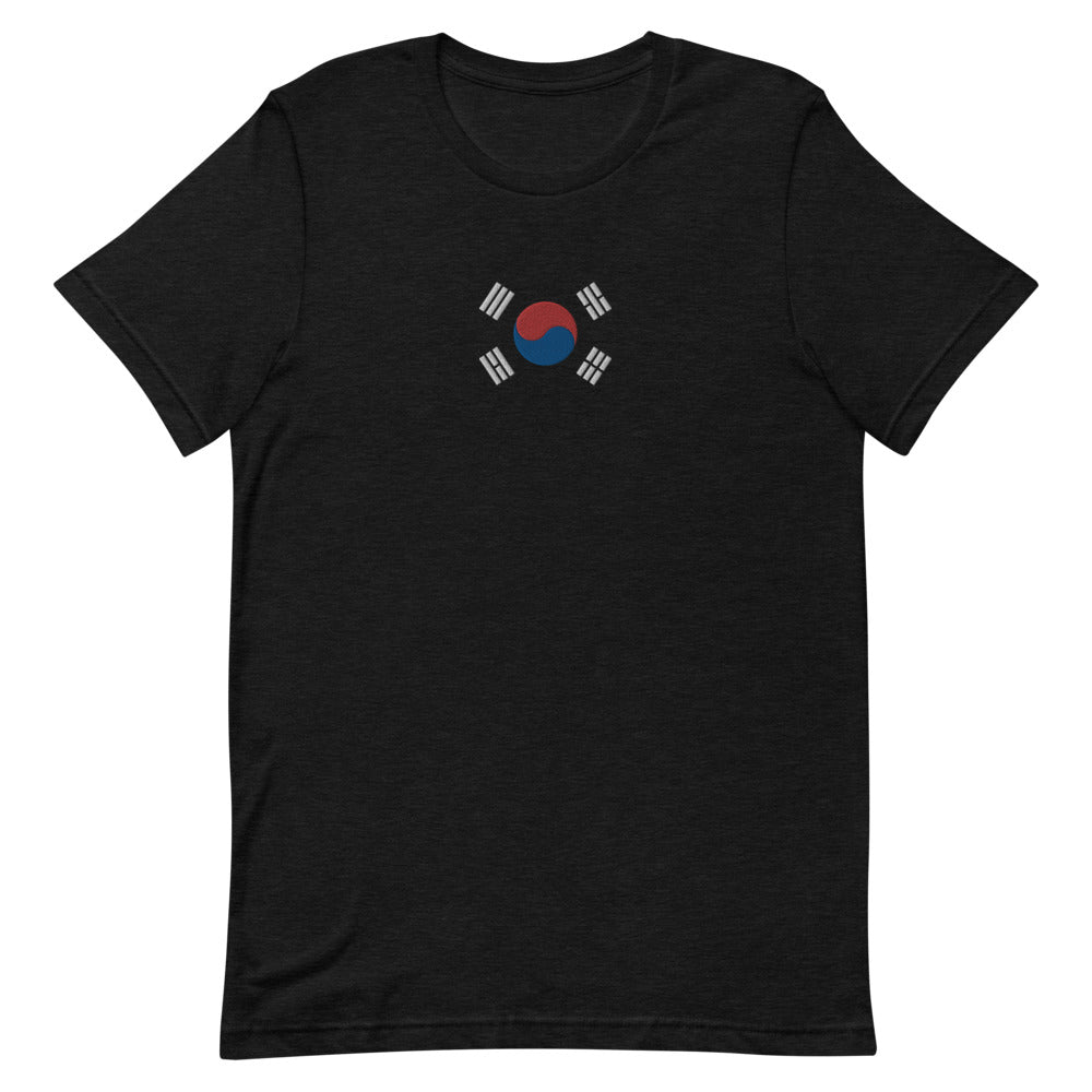 Embroidered South Korean Flag- Unisex T-Shirt