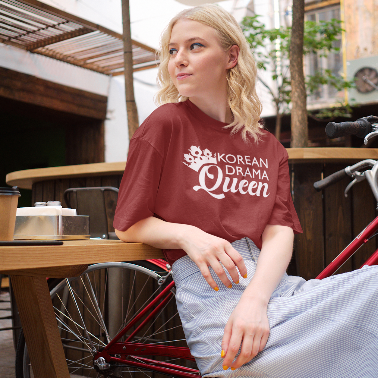 Korean Drama Queen- Unisex Tri-Blend T-Shirt - Hot Like Kimchi