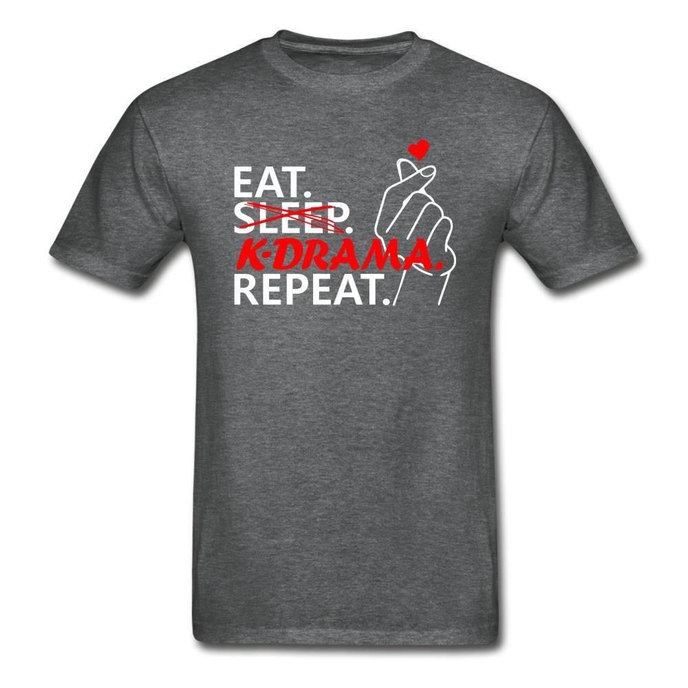 EAT. NO SLEEP. K-DRAMA. REPEAT.- Unisex Ultra Cotton T-Shirt - Hot Like Kimchi