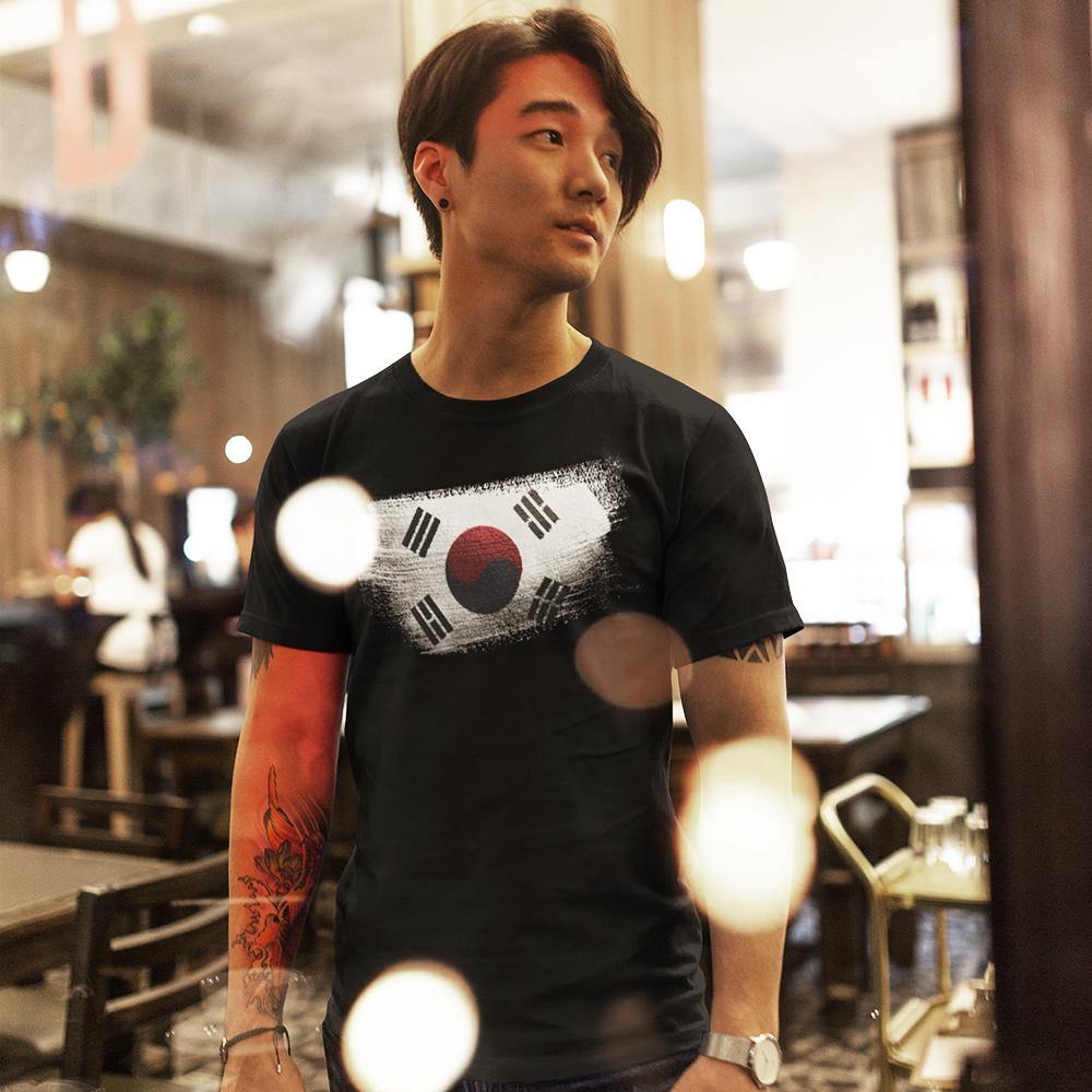 Painted Look South Korean Flag- Unisex Jersey T-Shirt - Hot Like Kimchi