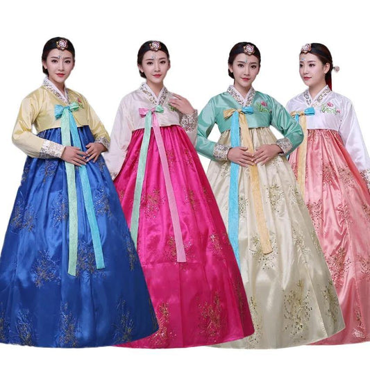 Women's Multicolor Sequined Hanbok - Hot Like Kimchi