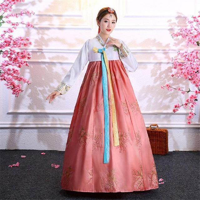 Women's Multicolor Sequined Hanbok - Hot Like Kimchi