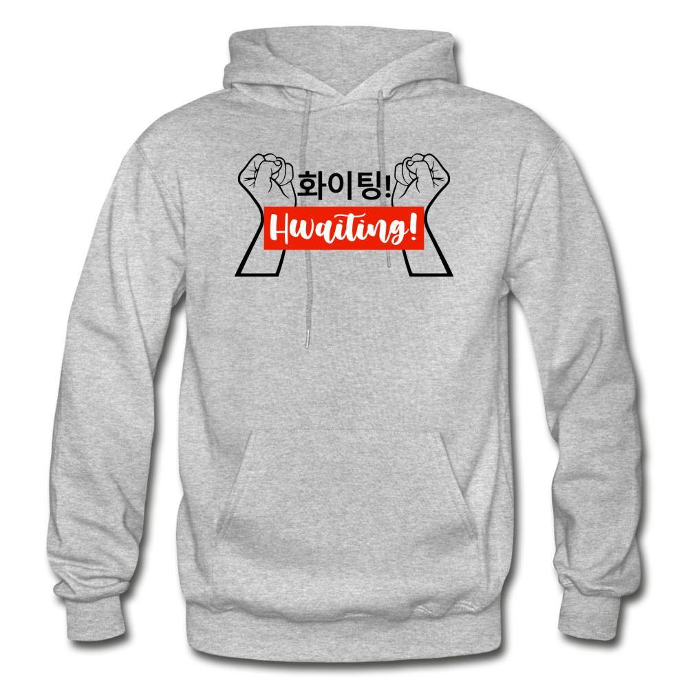 Korean Hangul 화이팅! Hwaiting! Fists Light Unisex Hoodie - Hot Like Kimchi