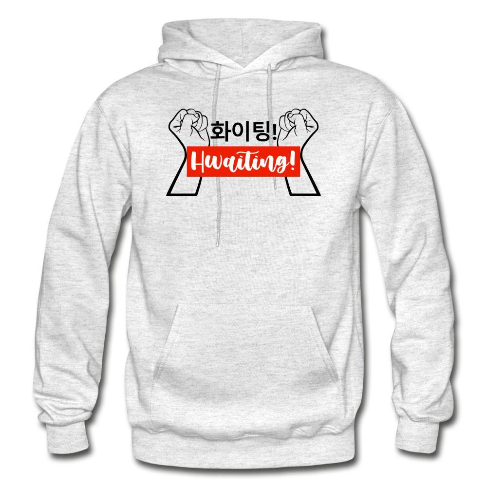 Korean Hangul 화이팅! Hwaiting! Fists Light Unisex Hoodie - Hot Like Kimchi