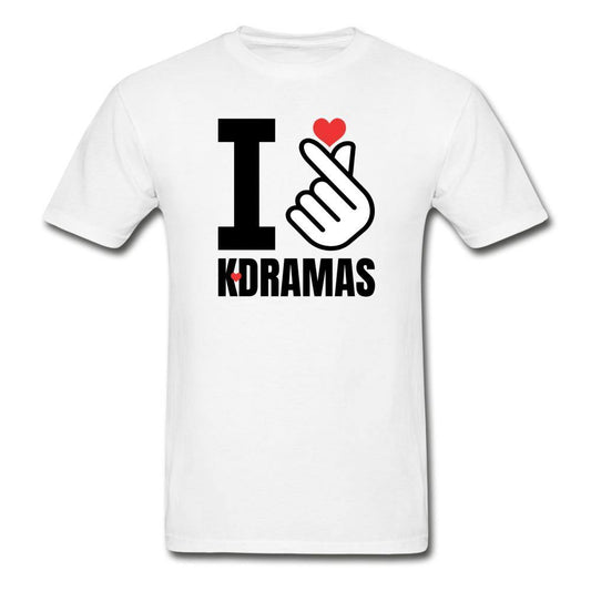 I Finger Heart K-DRAMAS- Light Unisex Ultra Cotton T-Shirt - Hot Like Kimchi