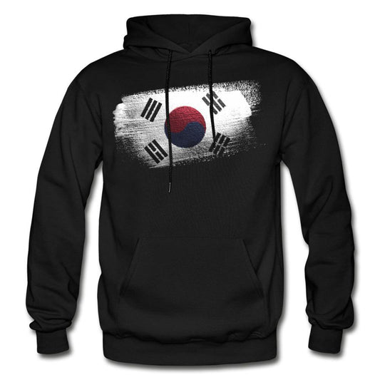 Painted Look South Korean Flag Unisex Hoodie - Hot Like Kimchi