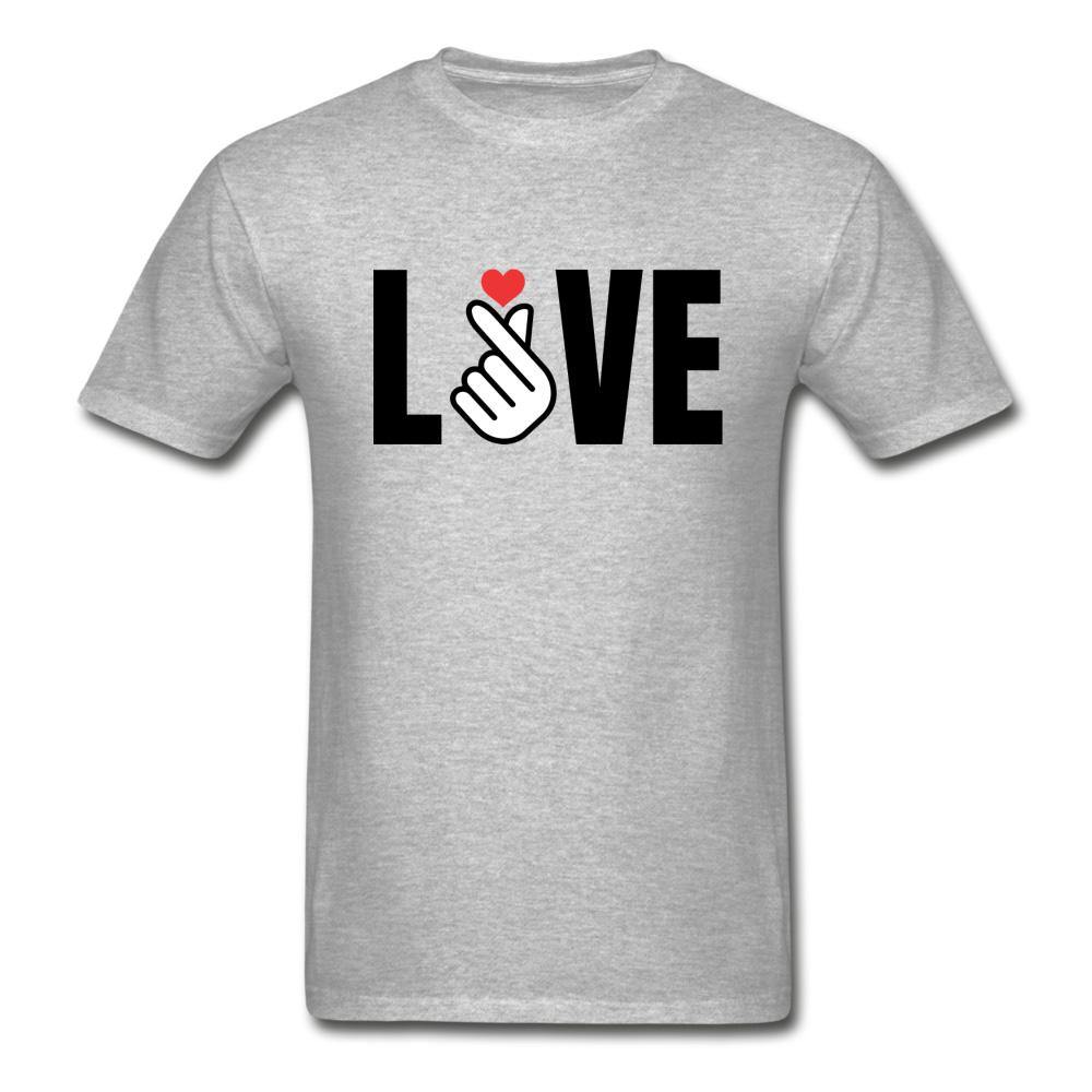 LOVE with Finger Heart- Light Unisex Ultra Cotton T-Shirt - Hot Like Kimchi
