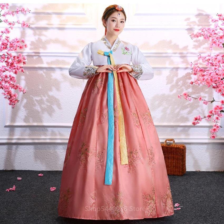 Women's Multicolor Sequined Hanbok - Hot Like Kimchi