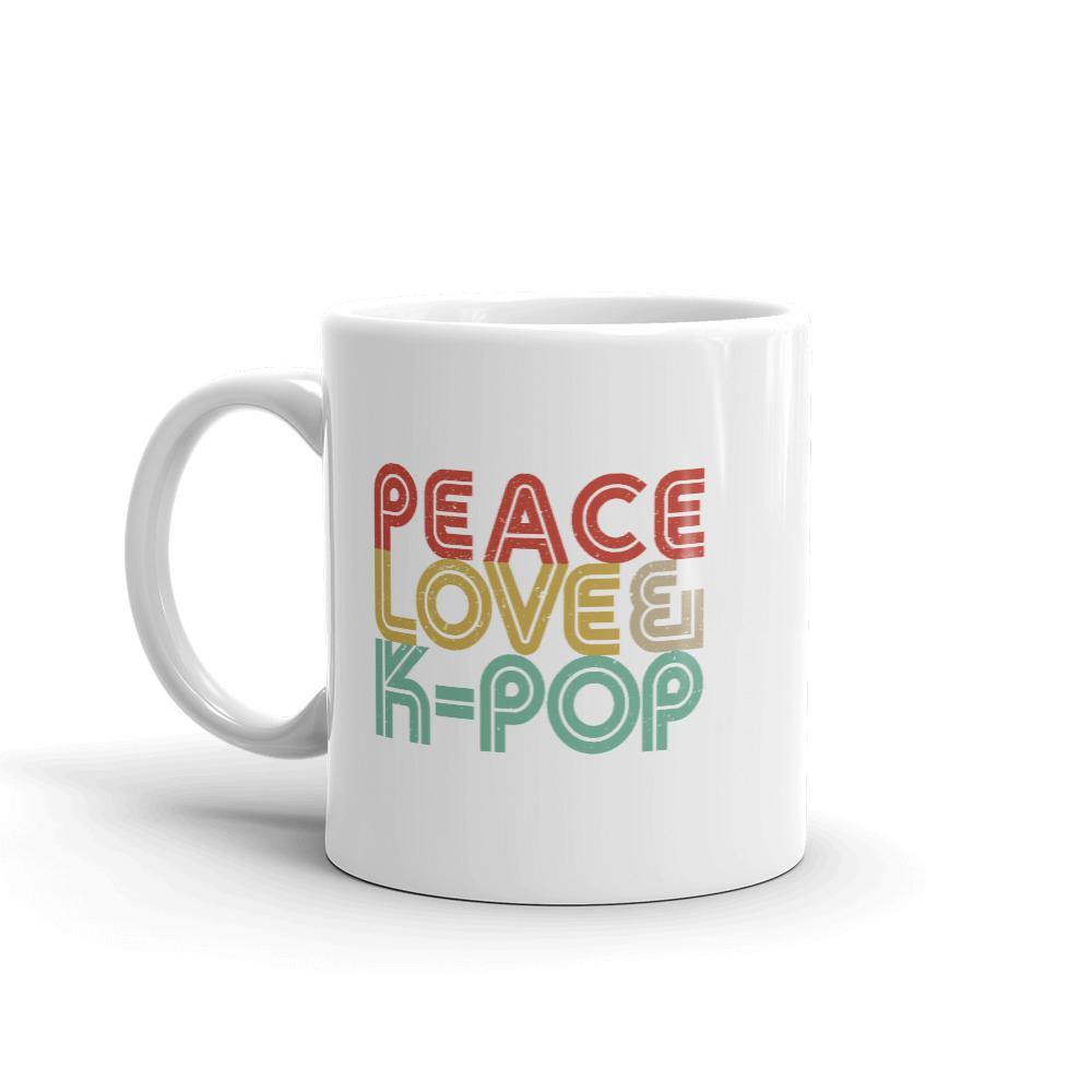 PEACE LOVE & K-POP- Coffee/Tea Mug - Hot Like Kimchi