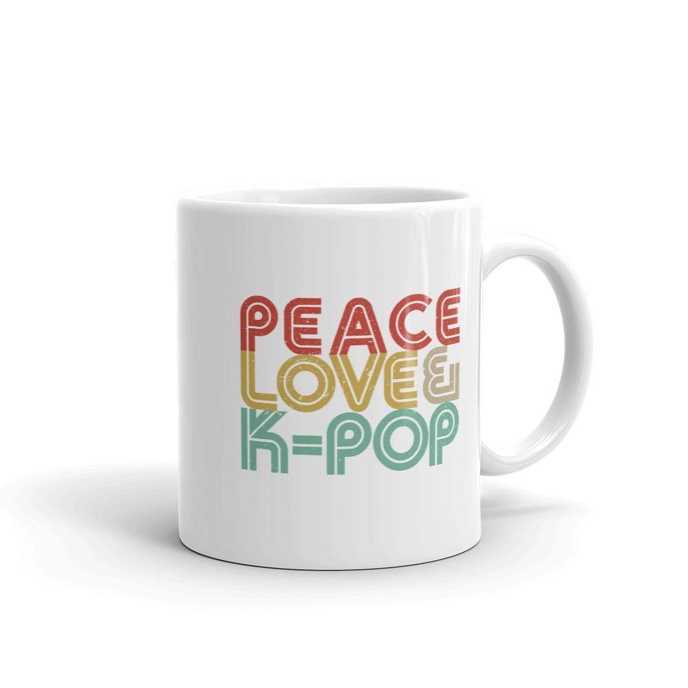 PEACE LOVE & K-POP- Coffee/Tea Mug - Hot Like Kimchi