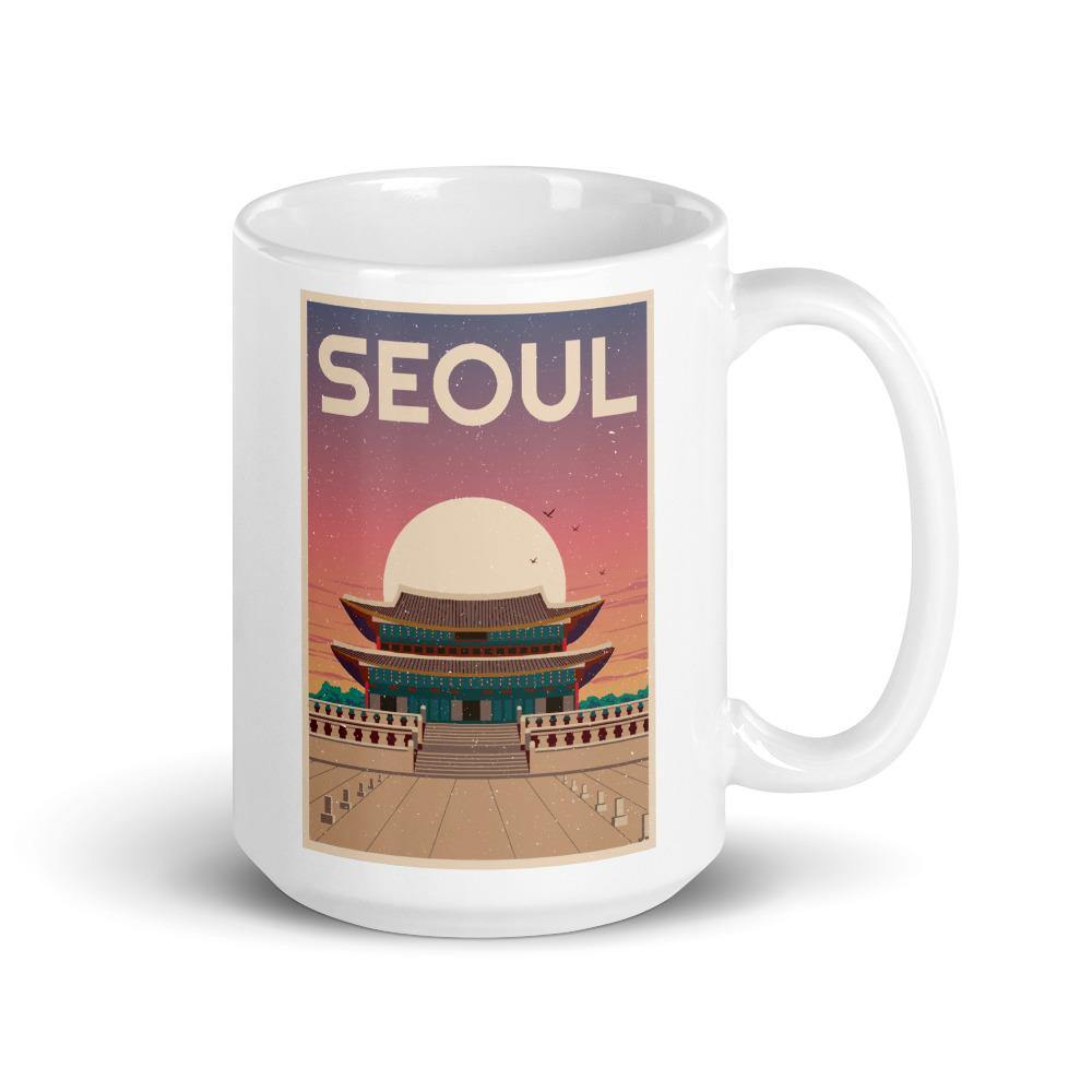 SEOUL Pastel Sky Gyeongbokgung/Gyeongbok Palace 15 oz. Mug - Hot Like Kimchi