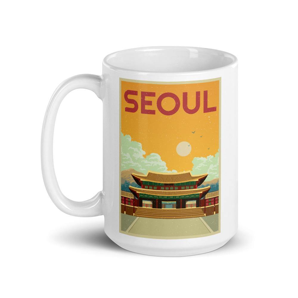 SEOUL Yellow Sky Gyeongbokgung/Gyeongbok Palace 15 oz. Mug - Hot Like Kimchi