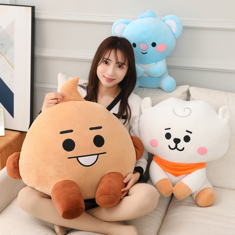 K-Pop Super Star BT21 BTS Plush Animals - CHIMMY, COOKY, KOYA, MANG and  SHOOKY