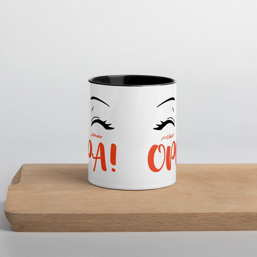 Happy Anime Eyes OPPA!- Contrast Coffee Mug - Hot Like Kimchi