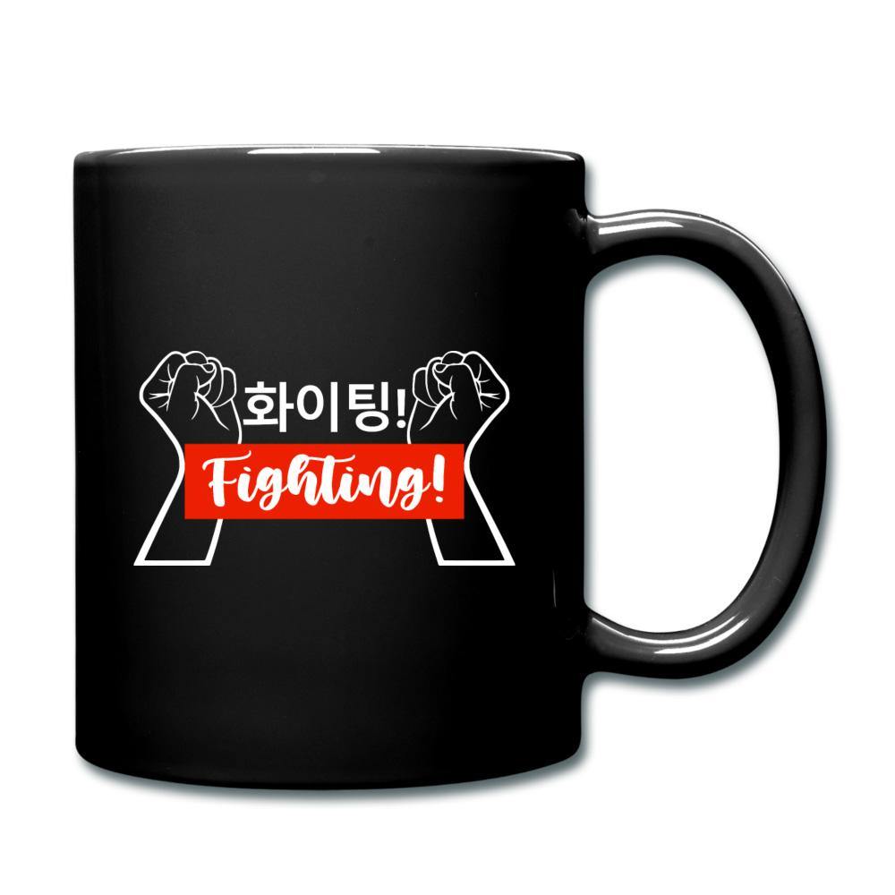 Korean Hangul 화이팅! FIghting! Fists- Full Color Mug - Hot Like Kimchi