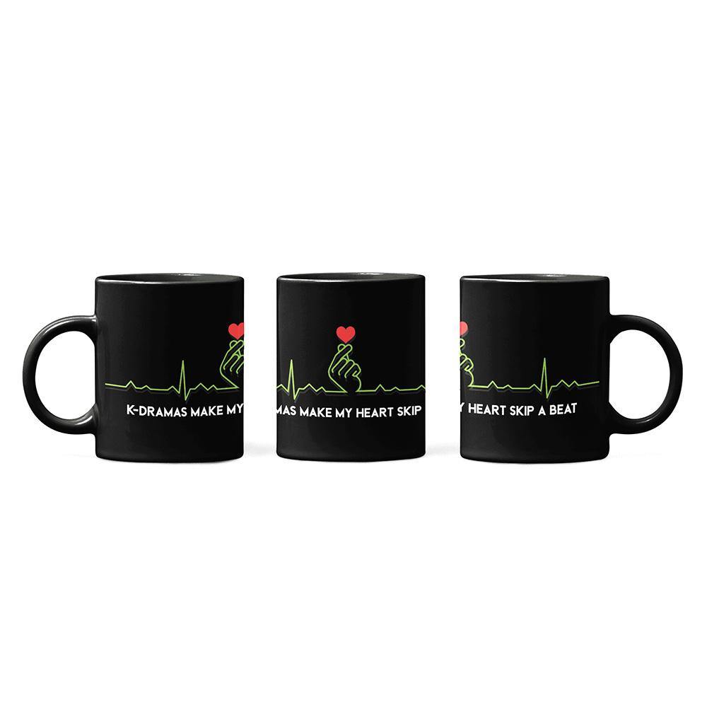 K-Dramas Make My Heart Skip A Beat- Full Color Panoramic Mug - Hot Like Kimchi