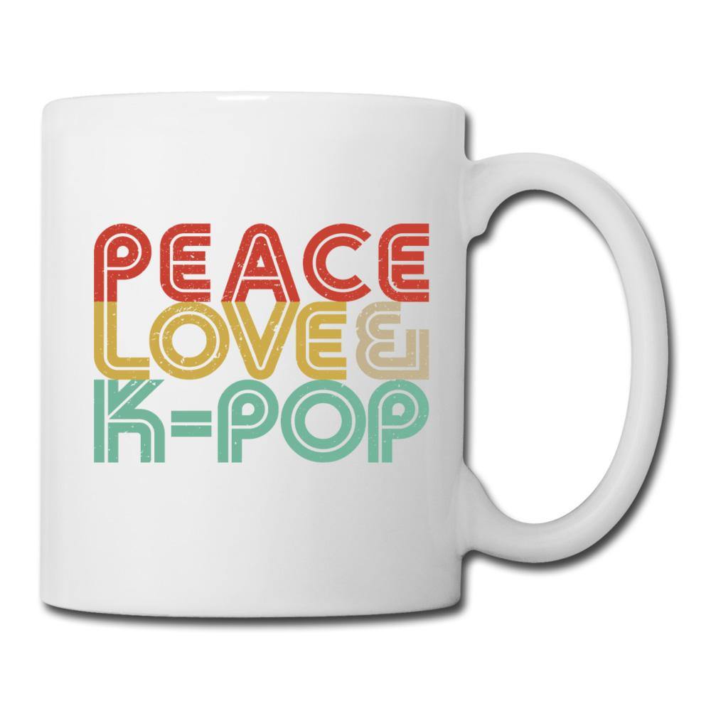 PEACE LOVE & K-POP- Coffee/Tea Mug - Hot Like Kimchi