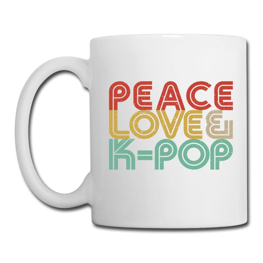 PEACE LOVE & K-POP- Coffee/Tea Mug - Hot Like Kimchi